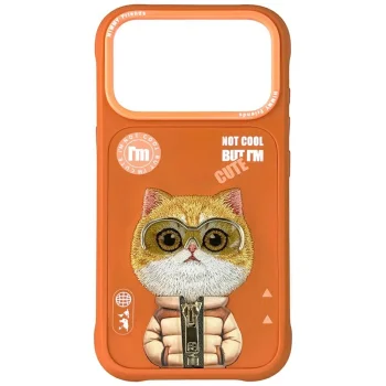 Nimmy Cool&Cute 2.0 Cat Case for iPhone 17 Pro - Orange