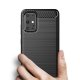 Samsung Galaxy S20+ Plus Carbon Fiber Brushed TPU Gel Case Bumper Cover, black
