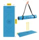 4FIZJO Non-Slip Yoga Mat 4 mm, Blue