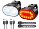 LED Bicycle Light Set Front and Rear USB Rechargeable Bike Lights
