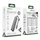 Acefast J18 USB-C 6-in-1 Hub (HDMI 4K, PD 90W), Gray