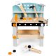 ECOTOYS Wooden Kids Workbench with Tools, 38-Piece Set
