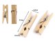 Decorative Mini Clips Clamps Clothespins 2.5 cm, 100 pcs.