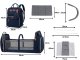 Multifunctional Mommy Bag Backpack with Crib and USB, Grey