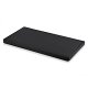 Quilted Storage Ottoman Bench 80x40 cm Folding Seat, Black