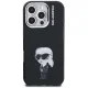 Karl Lagerfeld IML Aquarelle Karl & Logo MagSafe Case for iPhone 16 Pro, Black