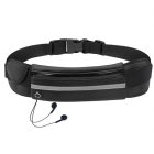 Running Fitness Belt Waist Pack Bag, Black