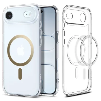 Spigen iPhone 17 / 17 Air Case Ultra Hybrid Mag Magsafe, Clear/Gold