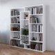 Книжный стеллаж Modernhome WYJ-400, 14 полок, белый