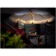 Salokāms dārza lietussargs, saulessargs, 8 segmentu, pelēks, 300cm | Folding Garden Umbrella
