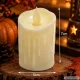 LED Candle with Moving Flame and Wax Effect, 7 cm