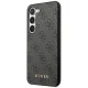 Guess 4G Metal Gold Logo Case for Samsung Galaxy S23, Grey
