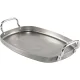 De Buyer Mineral B La Plancha Rectangular Grill Pan, 38 x 26 cm
