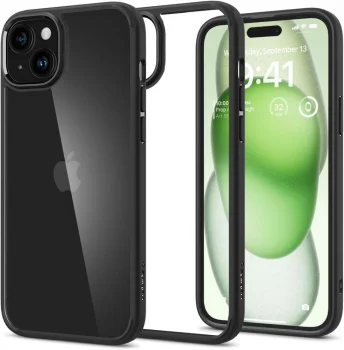 Spigen iPhone 15 Plus Case Ultra Hybrid, Matte Black