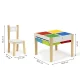 Ecotoys XKF002 Wooden Kids Furniture Set: Table and 2 Chairs