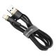 USB to Lightning Cable Baseus Cafule 1.5A 2m Gold/Black