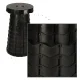 Folding Telescopic Camping Stool Black 200kg