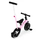 ECOTOYS 2-in-1 Toddler Tricycle Balance Bike with Parent Push Handle, Pink