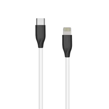 Extra Digital Silicone USB-C to Lightning Cable 2m, White