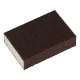 Abrasive dishwashing sponge brown