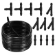 Windshield Washer Hose Repair Kit Xtrobb 2m Tubing Connectors, Black