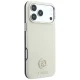 Guess Grained Round Strass Logo MagSafe Case for iPhone 18 Pro / 17 Pro, Beige