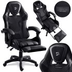 Gaming Chair with Footrest Specter Sofotel Ergonomic Swivel, black