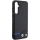 BMW Samsung Galaxy S23 FE Case Leather Carbon, Black