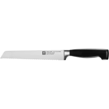 ZWILLING Four Star Bread Knife 20cm, Silver/Black