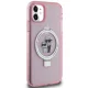 Karl Lagerfeld iPhone 11 / XR Case Ring Stand Karl & Choupette MagSafe, Pink