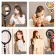 Puluz LED RGB Vlogging Ring Photo Video Light Lamp 30cm + Tripod Mount 1.1 m
