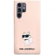 Karl Lagerfeld Liquid Silicone Choupette Case for Galaxy S23 Ultra, Pink