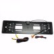 Auto License Plate Frame with Rear View Reverse Backup Camera, Black