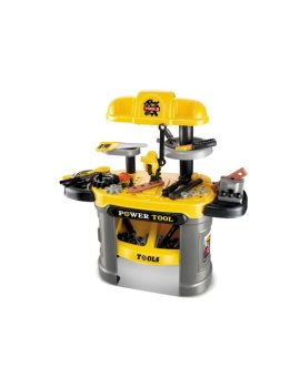 Kids Workshop Toy Workbench with a Set of Tools