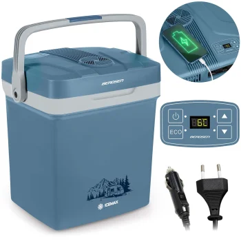 Berdsen Icemax 26L Portable Car Refrigerator with ECO Mode, Blue