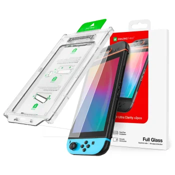 AmazingThing Radix Tempered Glass Screen Protector for Nintendo Switch 2, 2-Pack
