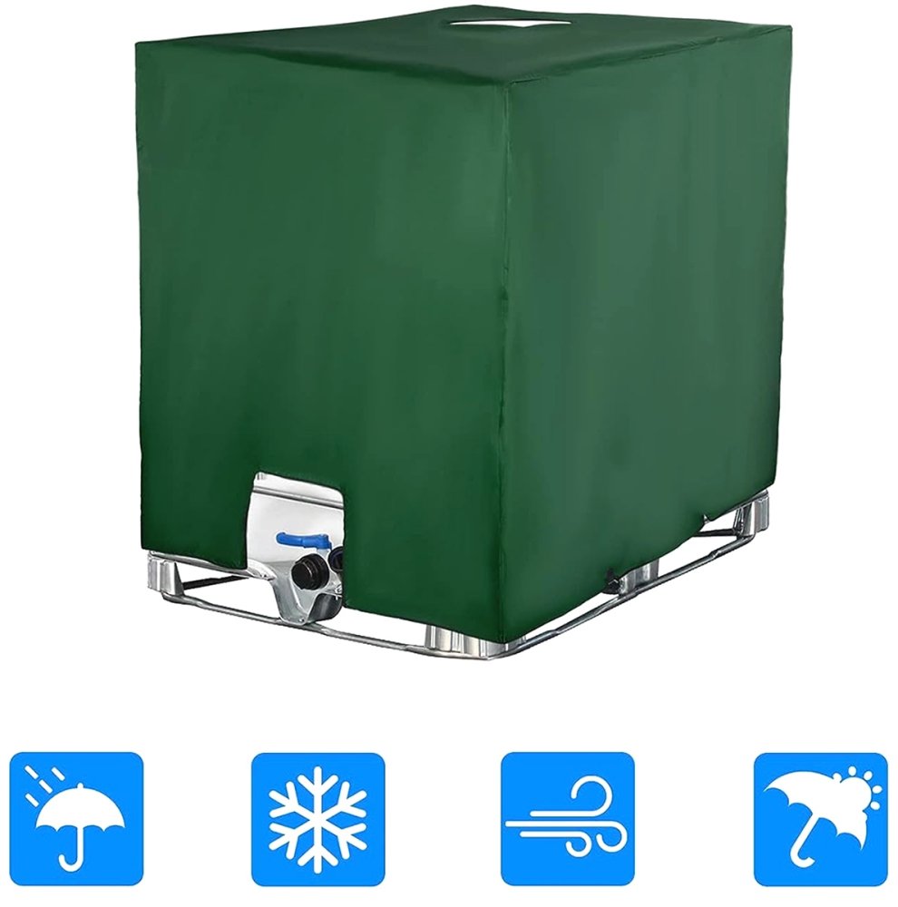 IBC Tote Cover for 1000L Water Tank UV Resistant, Green (0)