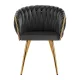 Velvet Salon Chair 4Rico QS-GW06G, Grey