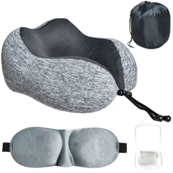 Travel Kit with Pillow, Sleep Mask and Earplugs