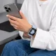 Tech-Protect NylonLoop strap for Apple Watch 44/45/46/49 mm, light blue
