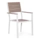 MultiGarden Garden Chair Set (2 pcs), Steel/HDPE, Beige/White
