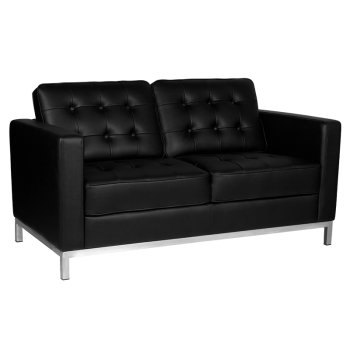 Gabbiano BM18019 Sofa for the Waiting Room in the Beauty Salon, black