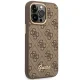 Guess GUHCP14XHG4SHW iPhone 14 Pro Max 6.7" brown/brown hard case 4G Vintage Gold Logo
