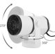 12V Portable Electric Car Heater Fan 150W Defroster, white