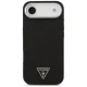 Guess Glitter Triangle Logo MagSafe Case for iPhone 17 Air - Black