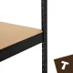 Heavy Duty Metal Storage Rack 180x90x40cm 1000kg Bigstren, black