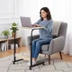ModernHome Mobile Laptop Table, Light Oak