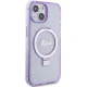 Guess iPhone 15 Plus / 14 Plus Case Ring Stand Script Glitter MagSafe, Purple