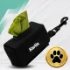 Karlie Dog Poop Bag Dispenser Pouch with Carabiner and 15 Biodegradable Bags, Black