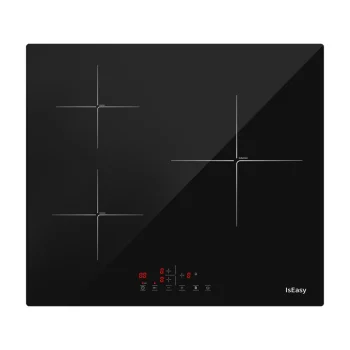 IsEasy LI3-17 Built-In Induction Cooktop, 3 Zones, Black